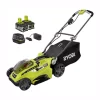 Best deal 🔥 Lawn Mowers RYOBI 16 In. One+ 18-Volt Lithium-Ion Hybrid Walk Behind Push Lawn Mower – Two 4.0 Ah Batteries/Charger Included 🎁