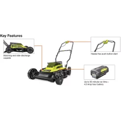 Flash Sale 🎉 Lawn Mowers RYOBI 18 In. 40-Volt 2-in-1 Lithium-Ion Cordless Battery Walk Behind Push Mower With Two 4.0 Ah Batteries And Charger Included ✨ -Outdoors Sales unnamed file 1181