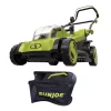 Best deal ❤️ Lawn Mowers Sun Joe 17 In. 48-Volt ION+ Cordless Electric Walk Behind Push Lawn Mower (Tool Only) ⭐
