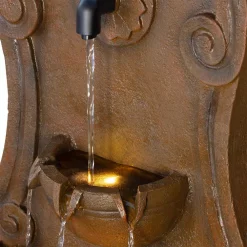 Best deal 😀 Outdoor Decor Alpine Corporation Wall Tiering Fountain With LED Lights ⭐ -Outdoors Sales unnamed file 127