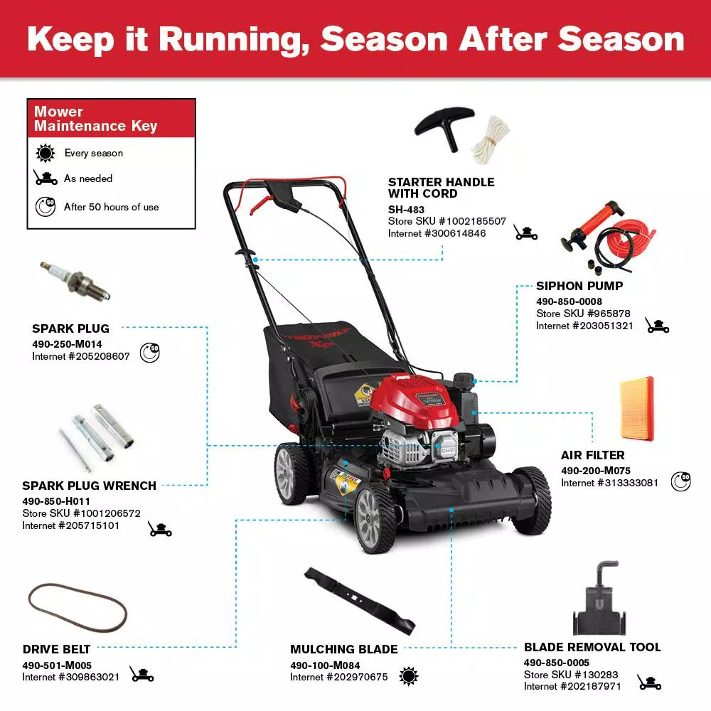 Wholesale π― Lawn Mowers Troy-Bilt XP 21 In. 149 Cc Gas Vertical Storage Walk Behind Self Propelled Lawn Mower With 3-in-1 TriAction Cutting System π₯° 5 Wholesale π― Lawn Mowers Troy-Bilt XP 21 In. 149 Cc Gas Vertical Storage Walk Behind Self Propelled Lawn Mower With 3-in-1 TriAction Cutting System π₯° - Image 3