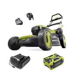 Budget 👍 Lawn Mowers Sun Joe 21 In. 100-Volt Cordless Battery-Powered Walk-Behind Self Propelled Lawn Mower Kit With 5.0 Ah Battery Plus Charger ✨