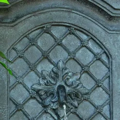 Promo 🔔 Outdoor Decor Sunnydaze Decor Rosette Resin Lead Solar Outdoor Wall Fountain With Battery Backup 👏 -Outdoors Sales unnamed file 157