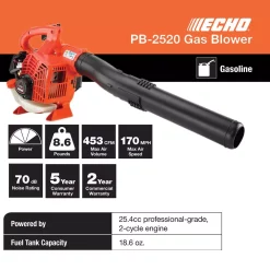 Deals 😍 Leaf Blowers ECHO 170 MPH 453 CFM 25.4 Cc Gas 2-Stroke Cycle Handheld Leaf Blower ✨ -Outdoors Sales unnamed file 1721