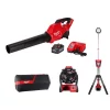 Outlet 🔥 Leaf Blowers Milwaukee M18 FUEL 18-Volt Lithium-Ion Brushless Cordless Handheld Blower Combo Kit, Speaker, Fan And Light Combo Kit (4-Tool) 🎁