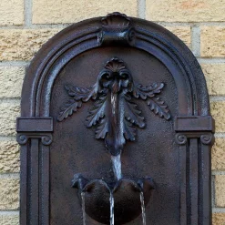 New 🛒 Outdoor Decor Sunnydaze Decor Florence Iron Electric Powered Wall Fountain 🎁 -Outdoors Sales unnamed file 300
