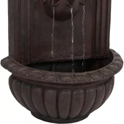 New 🛒 Outdoor Decor Sunnydaze Decor Florence Iron Electric Powered Wall Fountain 🎁 -Outdoors Sales unnamed file 303