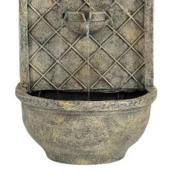 Promo 💯 Outdoor Decor Sunnydaze Decor Messina French Limestone Electric Powered Wall Fountain 👍 -Outdoors Sales unnamed file 315