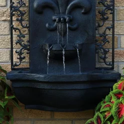 Brand new 🎉 Outdoor Decor Sunnydaze Decor French Lily Lead Electric Powered Outdoor Wall Fountain 🥰 -Outdoors Sales unnamed file 382