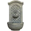 New 👍 Outdoor Decor Sunnydaze Decor Rosette Leaf French Limestone Electric Powered Outdoor Wall Fountain 😀 -Outdoors Sales unnamed file 386