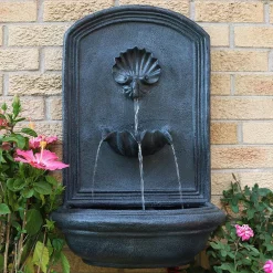 Best Pirce 🌟 Outdoor Decor Sunnydaze Decor Seaside Resin Lead Solar Outdoor Wall Fountain With Battery Backup 😉 -Outdoors Sales unnamed file 403