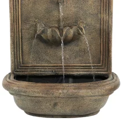 Budget 💯 Outdoor Decor Sunnydaze Decor Seaside Florentine Stone Electric Powered Outdoor Wall Fountain ❤️ -Outdoors Sales unnamed file 441