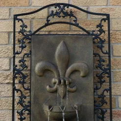 Outlet 🥰 Outdoor Decor Sunnydaze Decor French Lily Florentine Stone Electric Powered Outdoor Wall Fountain 😀 -Outdoors Sales unnamed file 445