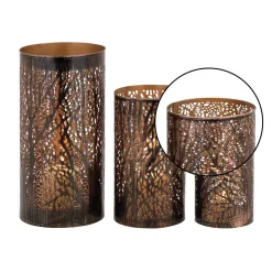 Cheapest ⭐ Outdoor Decor LITTON LANE 12 In. X 6 In. Iron Hurricane Candle Holders In Bronze Brass With Tree Branch Cutouts (Set Of 3) 🤩 -Outdoors Sales unnamed file 55