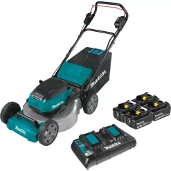 Cheap β Lawn Mowers Makita 21 In. 18-Volt X2 (36-Volt) LXT Lithium-Ion Cordless Walk Behind Push Lawn Mower Kit With 4 Batteries (5.0 Ah) β