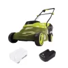 Outlet 🛒 Lawn Mowers Sun Joe 14 In. 24-Volt Cordless Walk-Behind Push Mower Kit With 5.0 Ah Battery + Charger 🔥