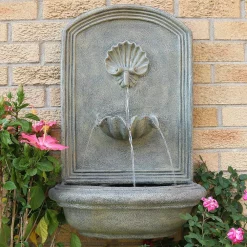 Outlet 👏 Outdoor Decor Sunnydaze Decor Seaside French Limestone Electric Powered Outdoor Wall Fountain 👍 -Outdoors Sales unnamed file 99