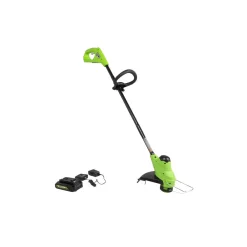 Wholesale 🎉 Trimmers Greenworks 10 In. 24-Volt Battery Cordless TORQDRIVE String Trimmer With 2.0 Ah USB Battery And Charger Included ST24B213 🎁 -Outdoors Sales unnamed file 1613