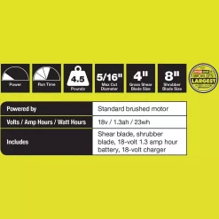 Best reviews of 🔔 Trimmers RYOBI ONE+ 18-Volt Lithium-Ion Cordless Grass Shear And Shrubber Trimmer – 1.3 Ah Battery And Charger Included ❤️ -Outdoors Sales unnamed file 2223