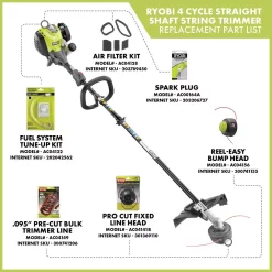 Cheapest ❤️ Trimmers RYOBI 4-Cycle 30cc Attachment Capable Straight Shaft Gas Trimmer 🛒 -Outdoors Sales unnamed file 2379