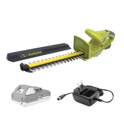 Flash Sale β€οΈ Trimmers Sun Joe 18 In. 24-Volt Cordless Electric Handheld Hedge Trimmer Kit With 2.0 Ah Battery Plus Charger π―