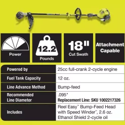 Best deal ✔️ Trimmers RYOBI 25 Cc 2-Cycle Attachment Capable Full Crank Straight Gas Shaft String Trimmer And 25 Cc Gas Jet Fan Blower 💯 -Outdoors Sales unnamed file 2491