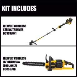 Best Pirce 🥰 Trimmers DEWALT 15 In. 60V MAX Cordless FLEXVOLT Brushless String Grass Trimmer W/(1)3.0Ah Battery & Charger W/Bonus Chainsaw(Tool Only) 🔔 -Outdoors Sales unnamed file 2559