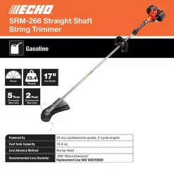 Wholesale ⭐ Trimmers ECHO 25.4cc Gas 2-Stroke Cycle Straight Shaft Trimmer ✨ -Outdoors Sales unnamed file 2706