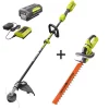 Discount 💯 Trimmers RYOBI 40-Volt Lithium-Ion Cordless Attachment Capable String Trimmer And Hedge Trimmer, 4.0 Ah Battery And Charger Included 😉
