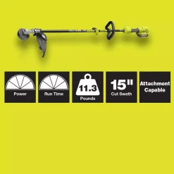 Promo 💯 Trimmers RYOBI 40-Volt X Lithium-Ion Expand-It Kit With String Trimmer/Edger/Pole Saw/Blower, 4.0 Ah Battery And Charger Included ❤️ -Outdoors Sales unnamed file 3182