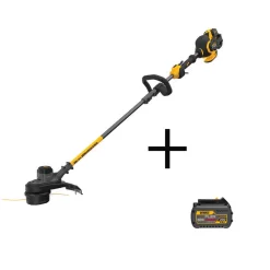 Promo 👏 Trimmers DEWALT 15 In. 60-Volt MAX Li-Ion Cordless FLEXVOLT Brushless String Grass Trimmer With FLEXVOLT Li-Ion 6 Ah Battery ❤️