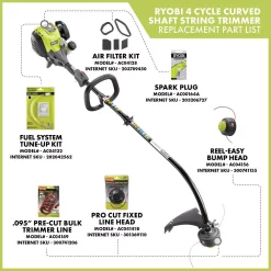 Coupon 😀 Trimmers RYOBI 4-Cycle 30cc Attachment Capable Curved Shaft Gas Trimmer 😍 -Outdoors Sales unnamed file 3356