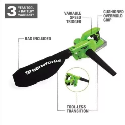 Top 10 ❤️ Leaf Blowers Greenworks 90 MPH 180 CFM 24-Volt Battery Cordless Shop Blower With 2.0 Ah USB Battery And Charger Included SBL24B211 🔥 -Outdoors Sales unnamed file 410