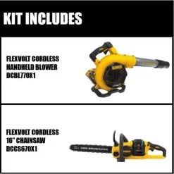 Best deal ⌛ Leaf Blowers DEWALT 129 MPH 423 CFM 60V MAX Cordless FLEXVOLT Handheld Leaf Blower, (2) 3.0Ah Batteries & Charger W/ Bonus 16 In. Chain Saw 🎁 -Outdoors Sales unnamed file 540