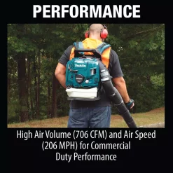 New ❤️ Leaf Blowers Makita 206 MPH 706 CFM 75.6cc MM4 4-Stroke Engine Hip Throttle 🎒 Backpack Blower 🥰 -Outdoors Sales unnamed file 750