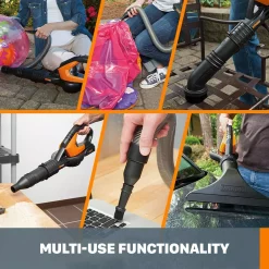 Budget 🧨 Leaf Blowers Worx POWER SHARE 20-Volt 120 MPH 80 CFM Cordless Battery Leaf Blower / Sweeper (2Ah Battery, Charger & Accessories Included) 🎁 -Outdoors Sales unnamed file 80