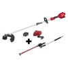 Promo ❤️ Trimmers Milwaukee M18 FUEL 18-Volt Lithium-Ion Brushless Cordless String Trimmer Kit With M18 FUEL Hedge Trimmer Attachment ⭐