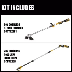 Wholesale 🛒 Trimmers DEWALT 20V MAX Lithium-Ion Brushless Cordless String Trimmer With Bonus 8 In. 20-Volt MAX Pole Saw (Tool Only) 🎁 -Outdoors Sales unnamed file 989